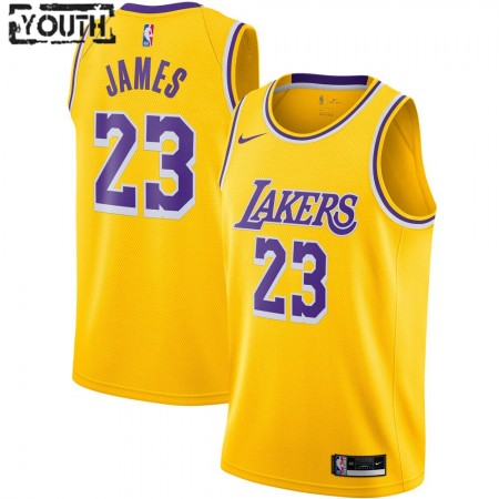 Los Angeles Lakers LeBron James 23 2020-21 Nike Icon Edition Pelipaidat Swingman - Lasten